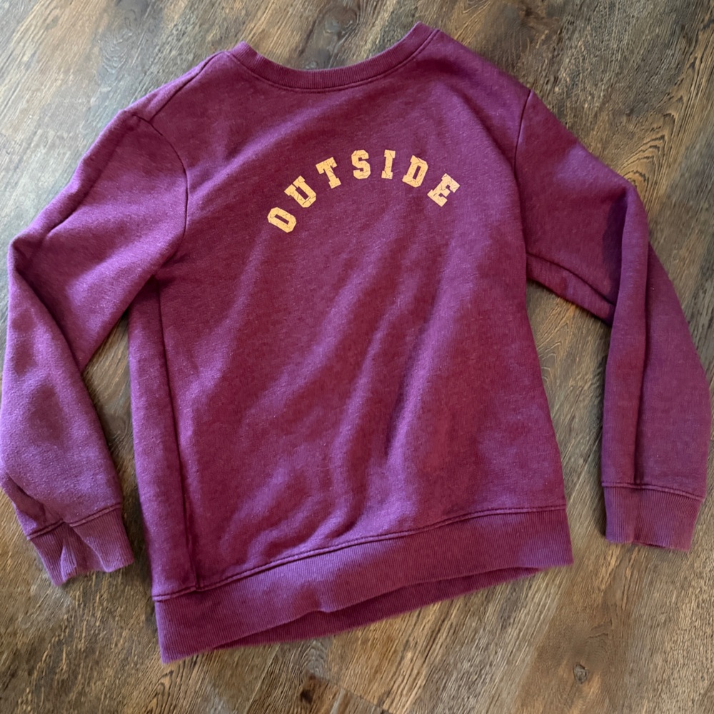 Cat & Jack Burgundy “Outside” Sweatshirt